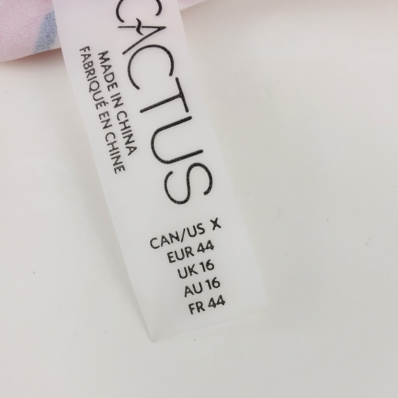 CACTUS swim bathing suit bottom high waist size X leopard print New - Picture 8 of 8